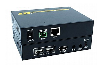 קופסת מיתוג איכותית Pway-HT201HK KVM Extender HDMI - 4K