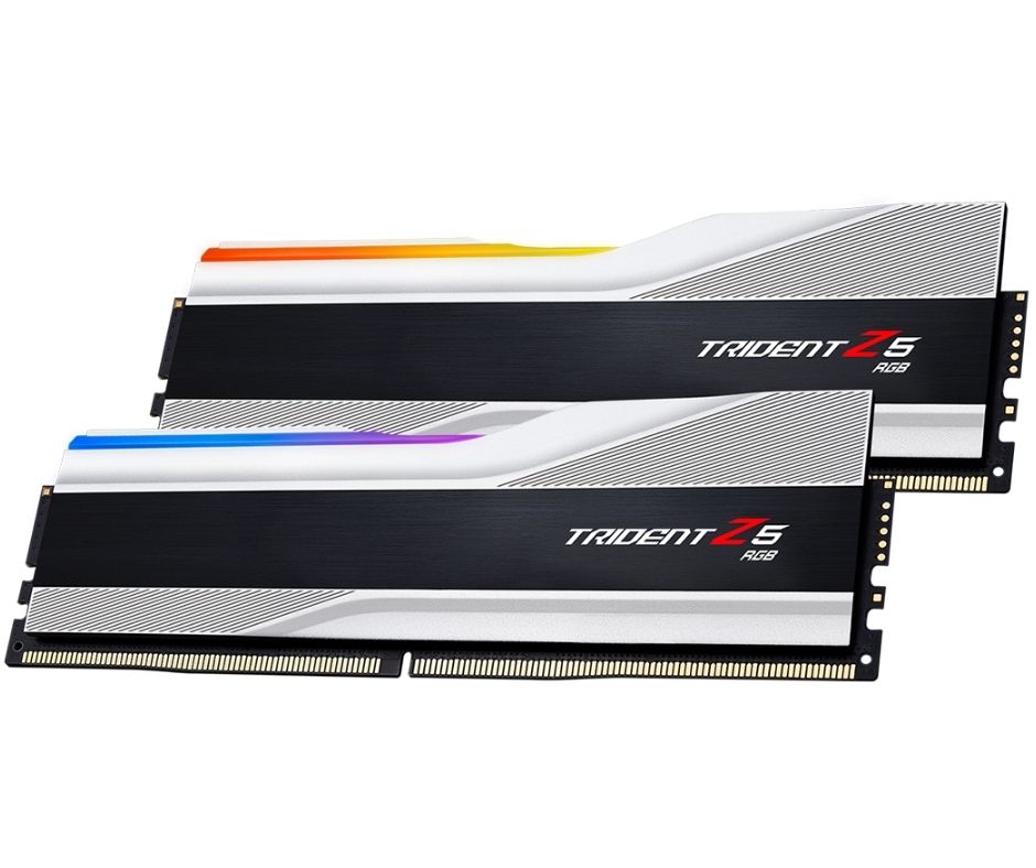 כרטיס זכרון G.Skill DDR5 F5-6000U4040E16GX2-TZ5RS 2x16GB 6000MHz RGB Silver