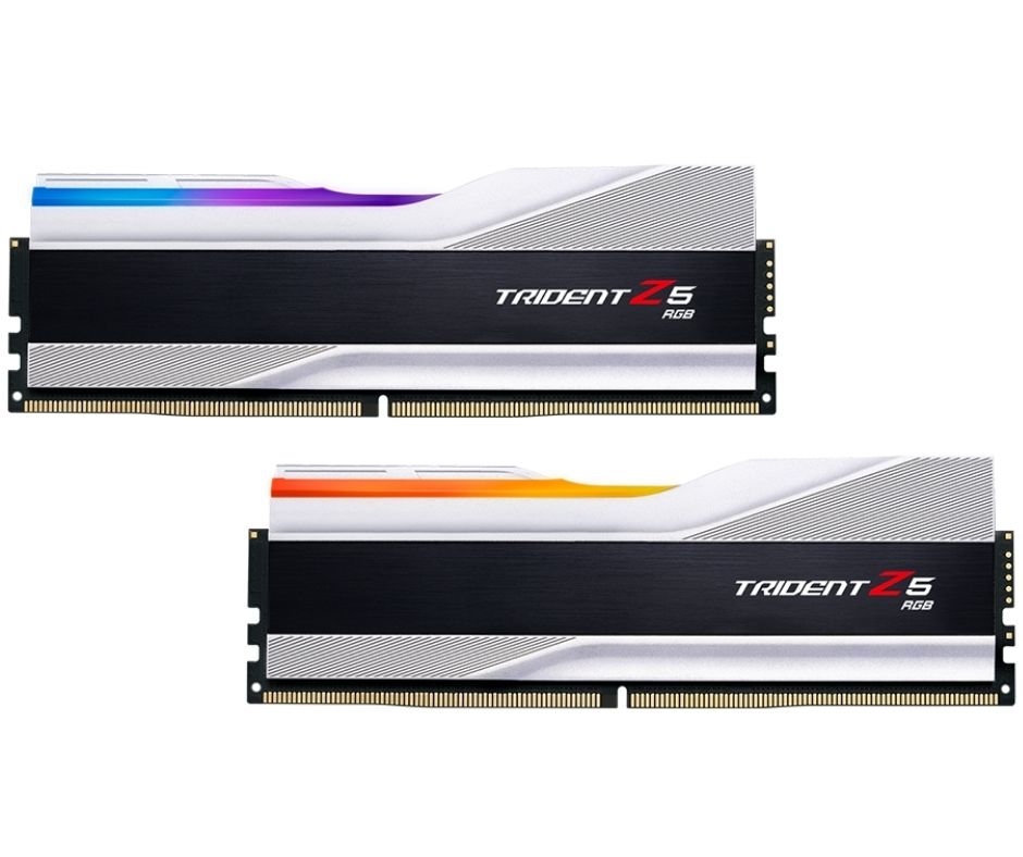 כרטיס זכרון G.Skill DDR5 F5-5600U3636C16GX2-TZ5RS 2x16GB 5600MHz RGB Silver