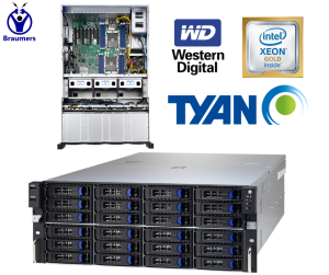 שרת / מכונה מאחסנת ומייצרת Chia XCH Plots 432TB