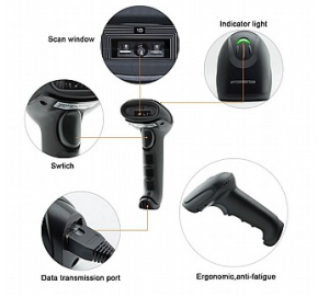 קורא ברקוד אלחוטי עם חיבור USB דגם Bluetooth 1D X-9700B