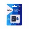 זיכרון NeTac Micro SD P500 128GB + מתאם