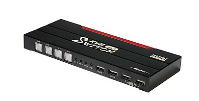 קופסת מיתוג HSV581 KVM HDMI 4K איכותי