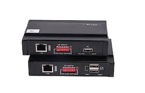 קופסת מיתוג איכותית HSV562 KVM HDMI 1080P IP extender POE