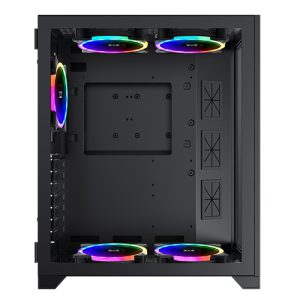 מארז איכותי למחשב Xigmatek Aquarius S Black RGB Kit 7X120MM