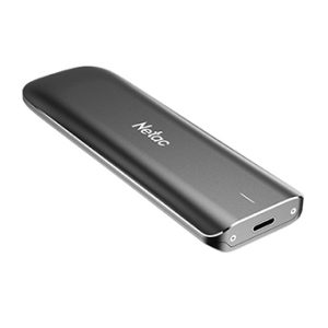 כונן קשיח חיצוני מהיר Netac Portable SSD ZX Slim 1TB 1050/950MB/s שחור