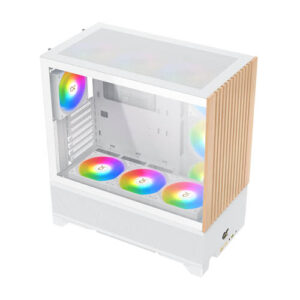 מארז מחשב לבן עץ - Xigmatek ENDORPHIN WD ARCTIC כולל ספק 600w 700w 750w 850w