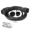 כבל מאריך לטעינת רכב חשמלי 10 מטר Braumers EV Extension Cable Type-2 to Type-2 TPU