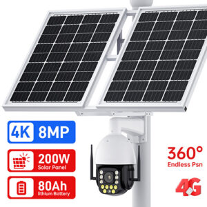 מצלמת אבטחה סולארית סלולרית Braumers BRSC-80A2008MX50 SOLAR System 4k PTZ x50