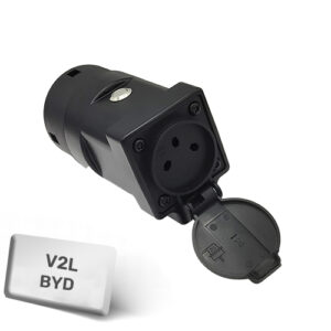 מתאם V2L לרכבי BYD עם שקע ישראלי תקני יחיד