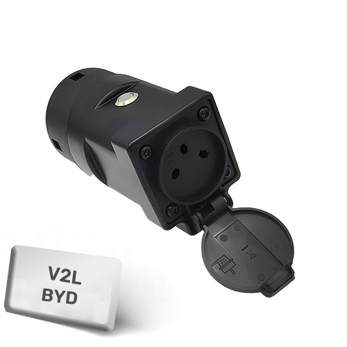 מתאם V2L לרכבי BYD עם שקע ישראלי תקני יחיד