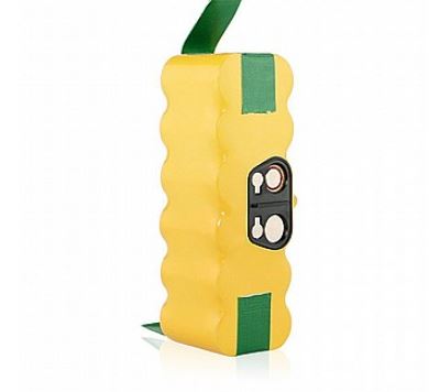 תקריב של סוללת Braumers לאיירובוט רומבה עם אחריות יבואן