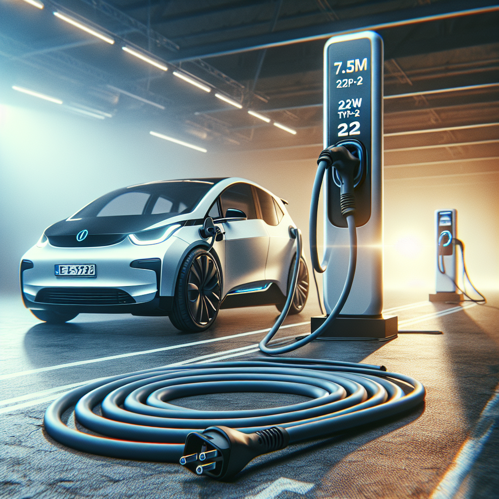 המדריך המקיף: כבל מאריך לטעינת רכב חשמלי 7.5 מטר 22KW Type-2 TPU