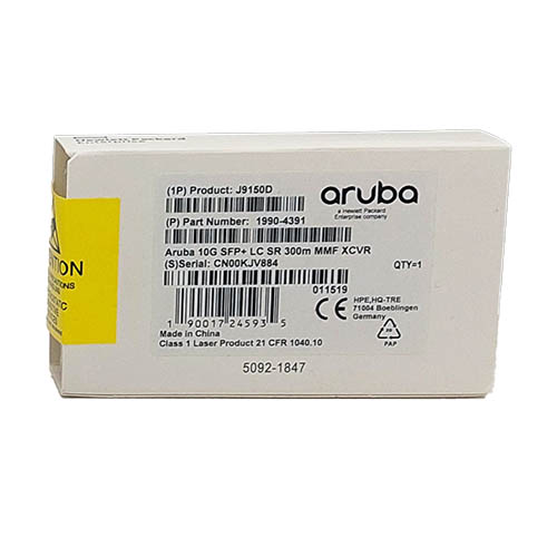 ג'יביק HPE Aruba J9150D 10GMbs SFP+ MM SR 300m Module GBIC