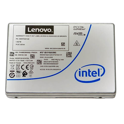כונן Intel SSD D7-P5500 3.84TB PCIE4.0 U.2 2.5" R:7000/4300Mb/s