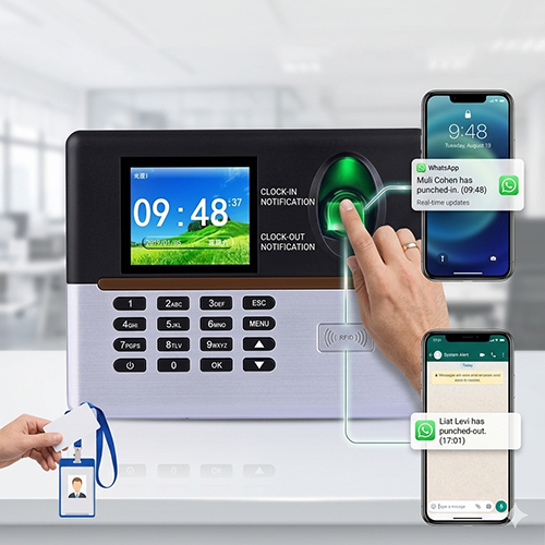 שירות התראות WhatsApp בזמן אמת – ניהול נוכחות חכם ומעקב עובדים מתקדם