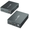מאריך טווח PWAY HT249HK 4K 60HZ HDMI Extender 60m CAT5e/CAT6