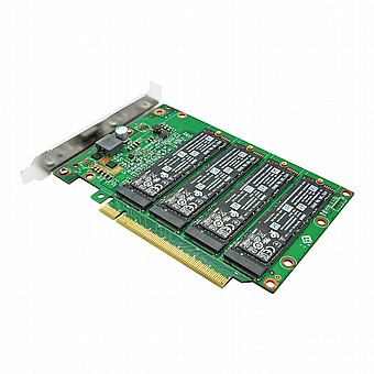 כרטיס LR-LINK LRNV95NF 4x M.2 PCIe x16 NVMe Adapter