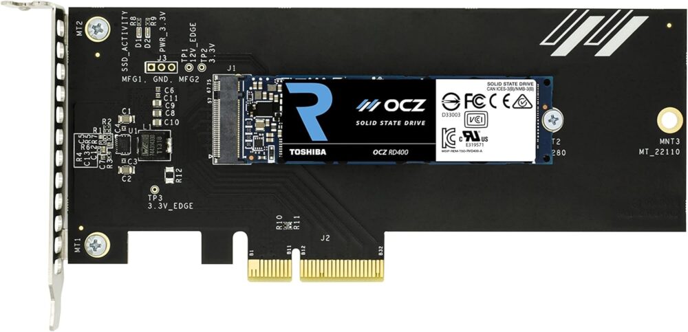 OCZ PCI-E M.2 NVMe RVD400-M22280-256G-A + AIC