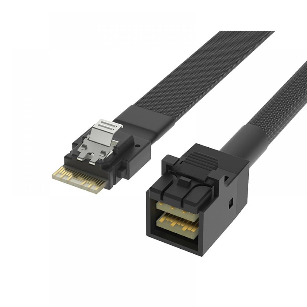 כבל  SLIM-SAS SFF-8654 to SFF-8643 NVMe To Mini-SAS