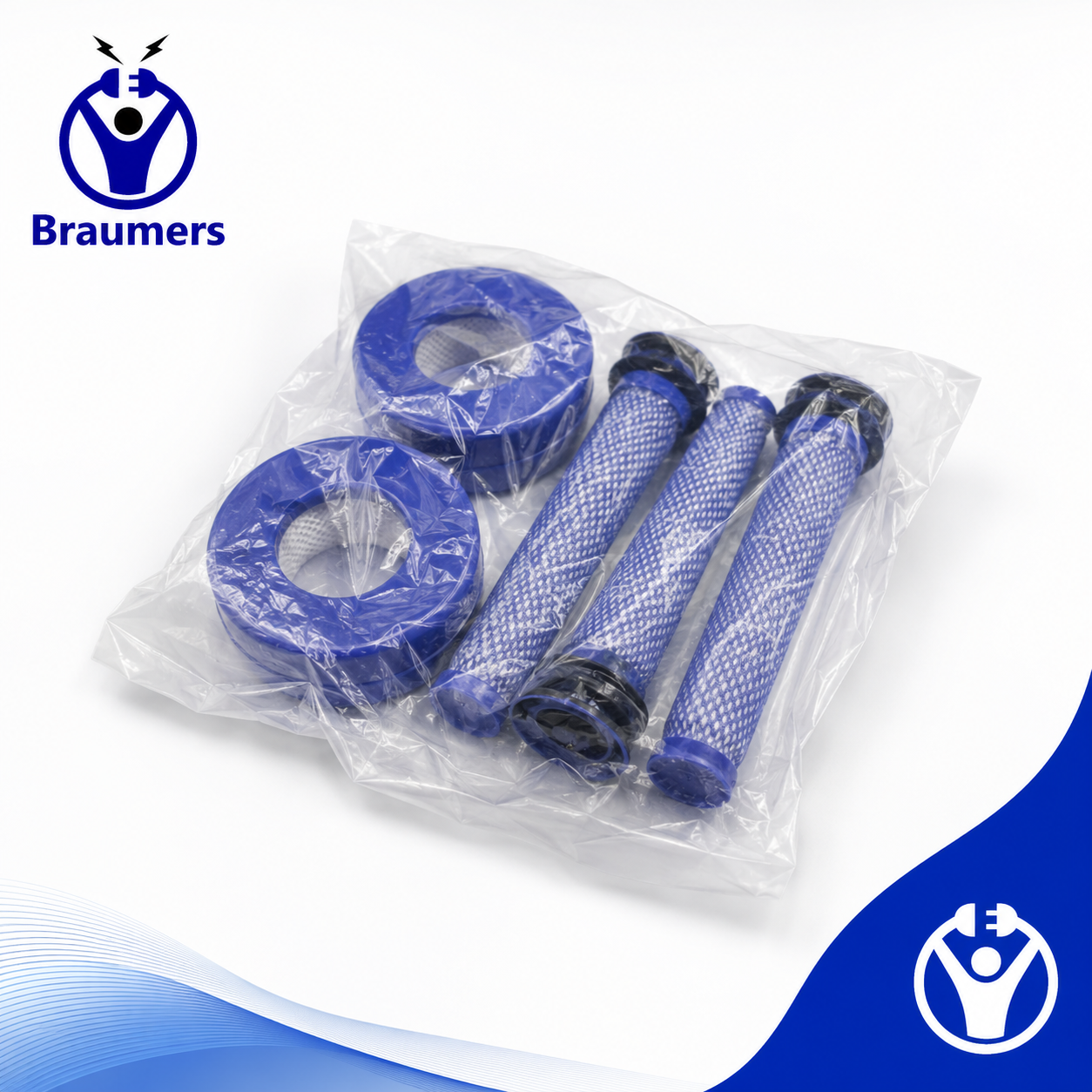 סט 6 פילטרים תחליפיים לשואב Dyson V8 – 3 פילטרים קדמיים ו־3 פילטרים אחוריים – תמונה 3