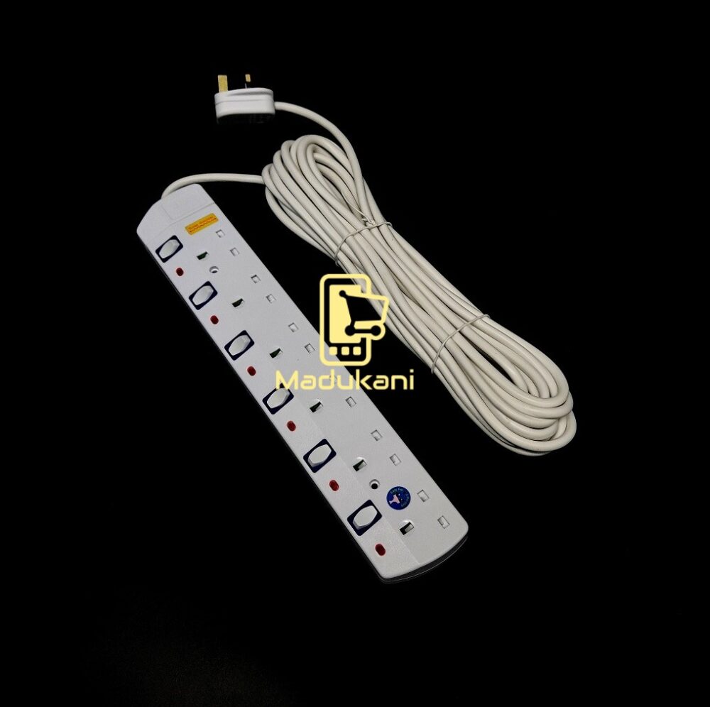 כבל מאריך חשמל 10 מטר  5x6 גמיש סיקון  3x32A