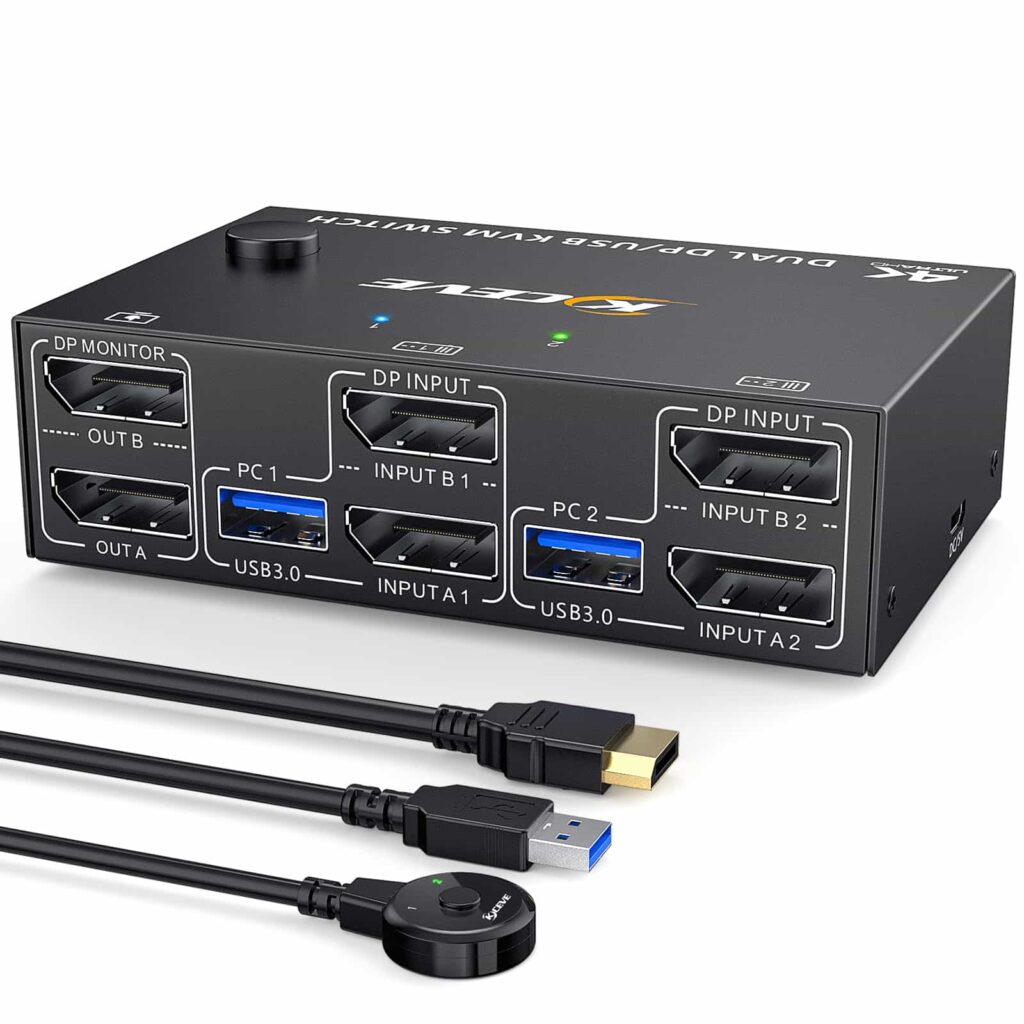 KVM SWITCH HSV524 4PC to 1xKVM 1080P MultiViewer – תמונה 3