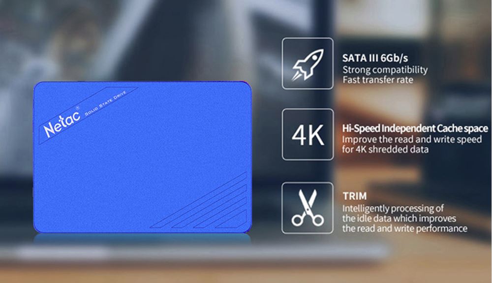 NeTac SSD N600S 4TB  2.5" R/W:545/500 SLC Caching