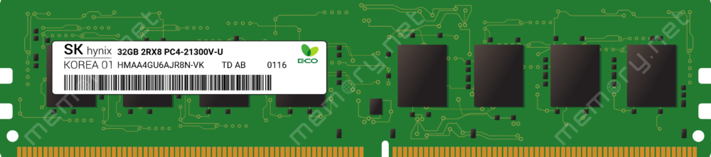 HYNIX HMAA4GU6MJR8N-VK 32GB 2666Mhz UDIMM 2Rx8