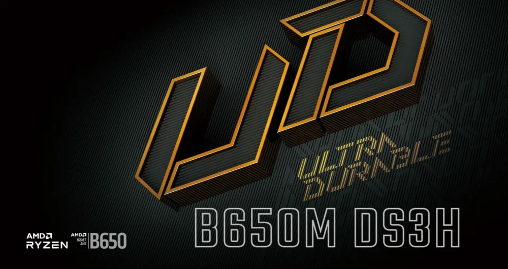 לוח GIGABYTE AMD  B650M DS3H 1.3 AM5, LAN