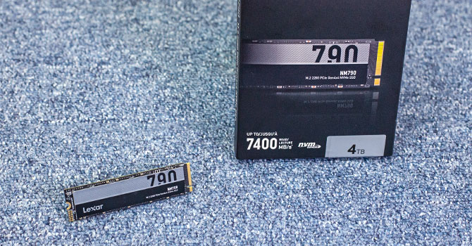 LEXAR NVMe LNM-790 4TB Pci4.0 R:7400Mb/s W:6500MB/s – תמונה 2