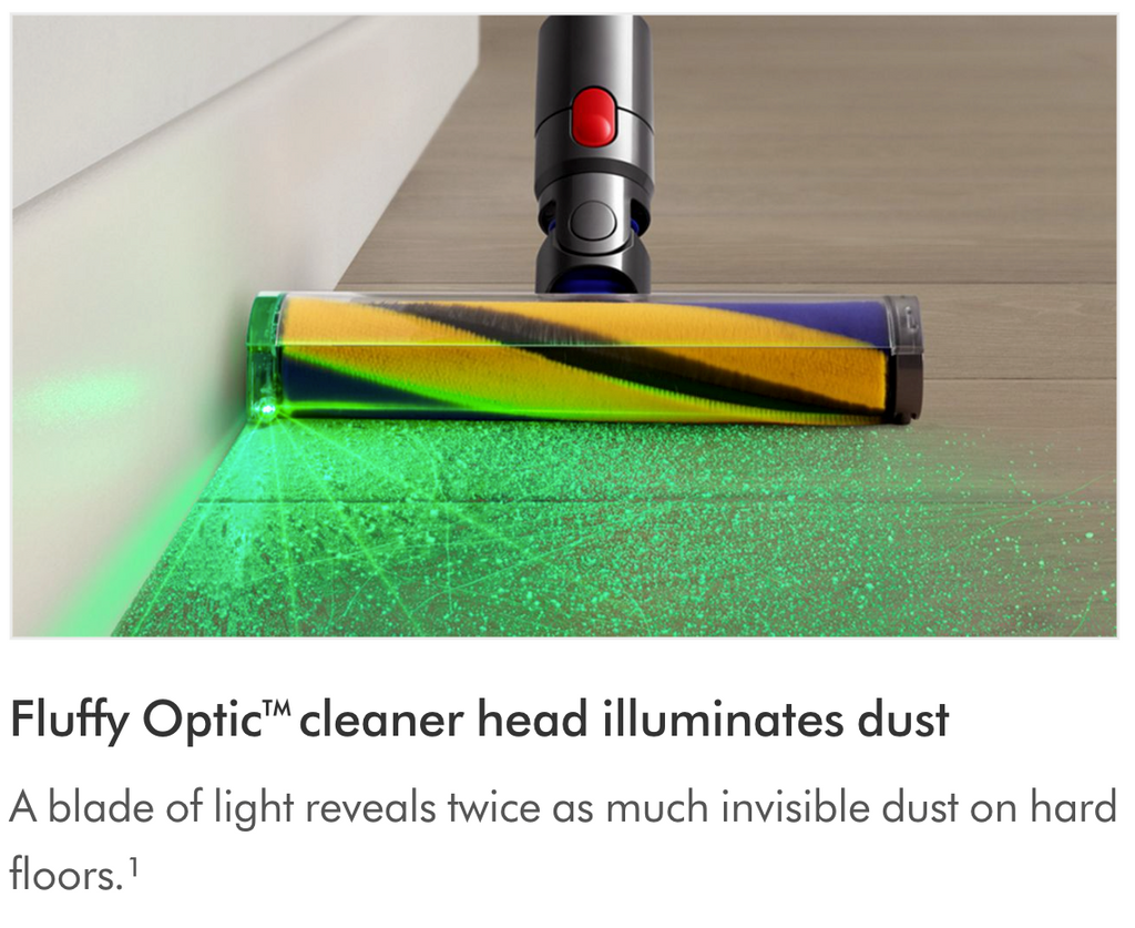 ⁦מברשת רצפה לייזר DYSON V15 Laser Slim Fluffy cleaner head 972522-01⁩ – תמונה ⁦2⁩