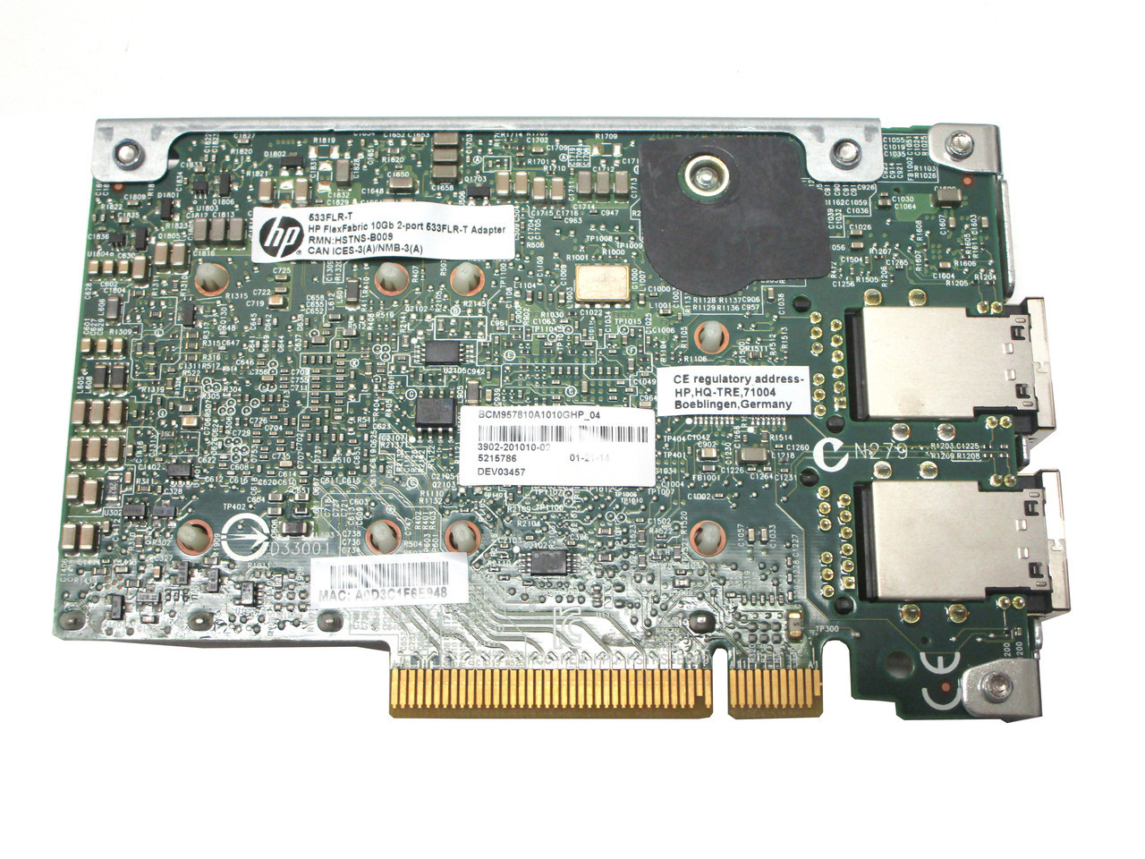 ⁦כרטיס רשת HPE FlexFabric 700759-B21 2x10Gb 533FLR-T Adapter⁩ – תמונה ⁦3⁩
