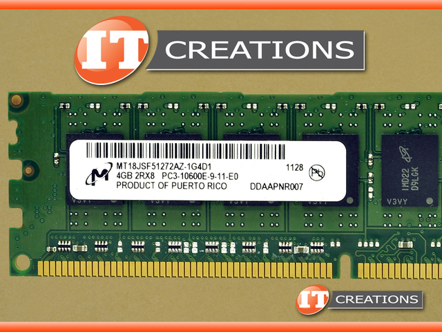 MICRON MT18JSF51272AZ-1G 4GB 1600MHz ECC