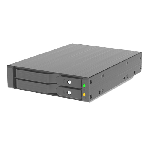 מגירה שליפה N-22SS 3.5" to 2x2.5" SATA6G/12G Trayless