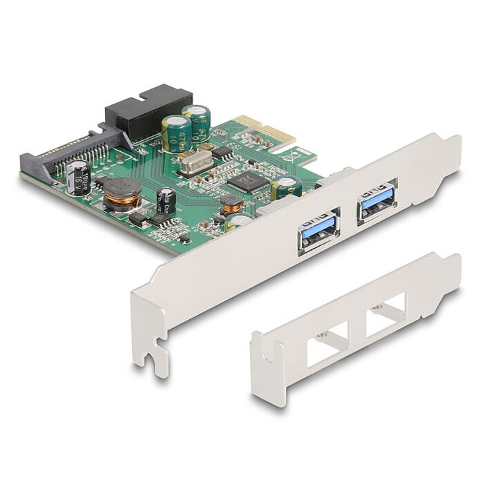 מתאם Delock USB3 PCIe x2 usb pin header