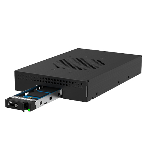 מגירת אחסון VISION3 GM3-101M2r – מתאם בתא 3.5" לכונן M.2 NVMe SSD בחיבור Slimline SAS