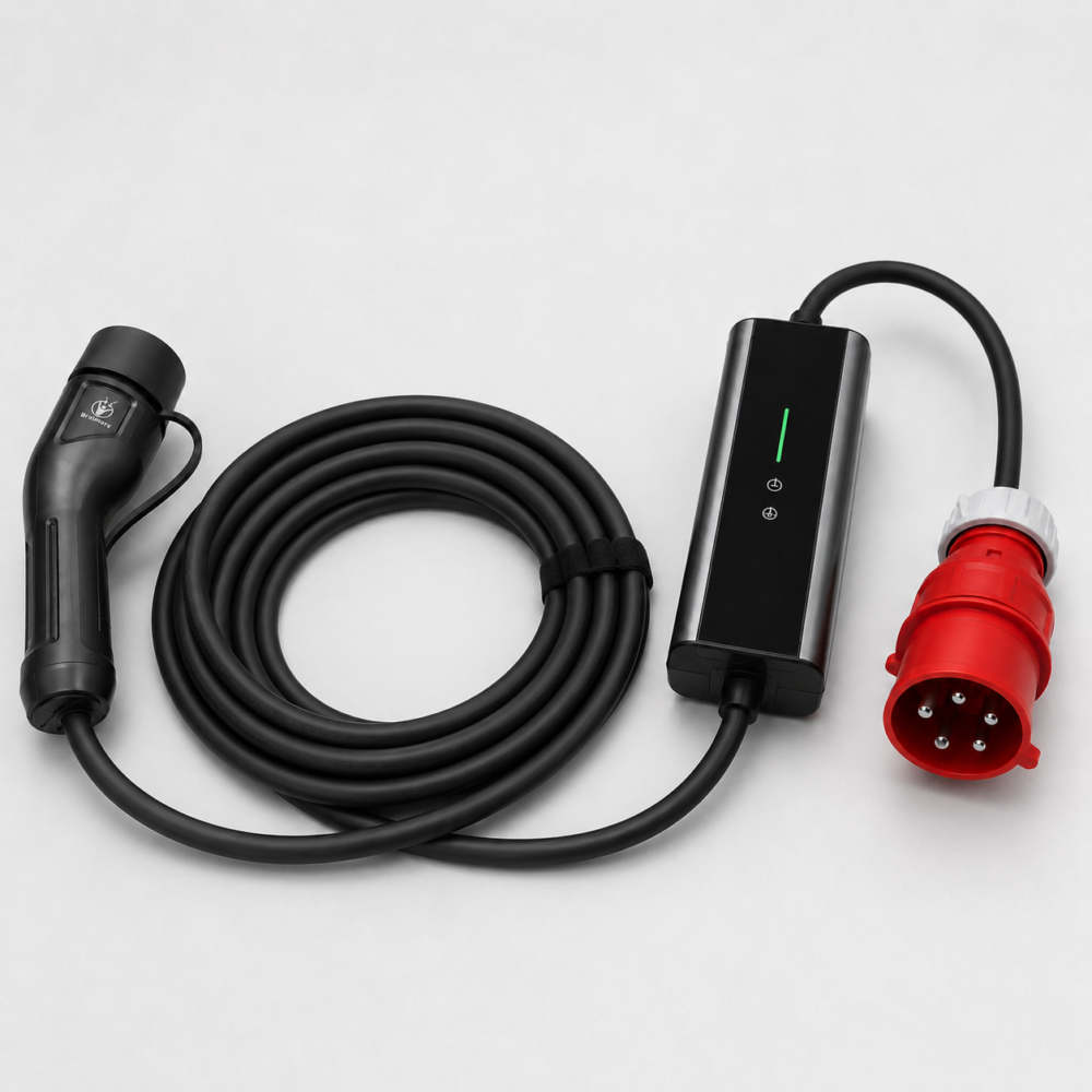 מטען נייד Braumers MobileEV CHARGER Type2 22KW CEE+APP Kit