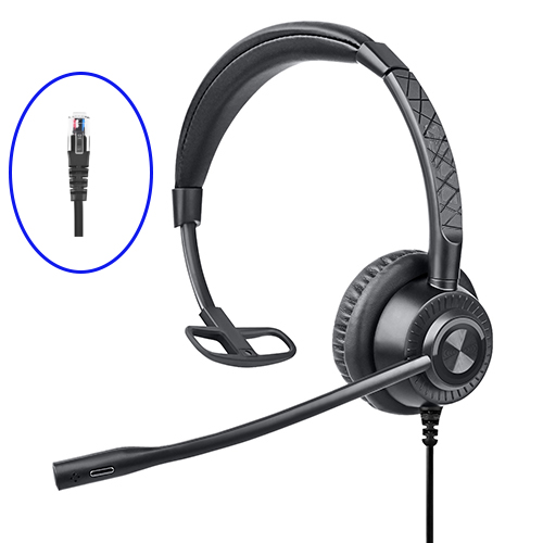 אוזניה לטלפון מדונה Braumers BRCH-BH19 call center Headset RJ9