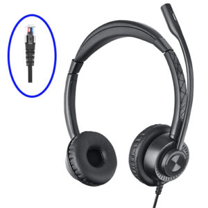 אוזניה לטלפון מדונה Braumers BRCH-BH29 Stereo call center Headset RJ9