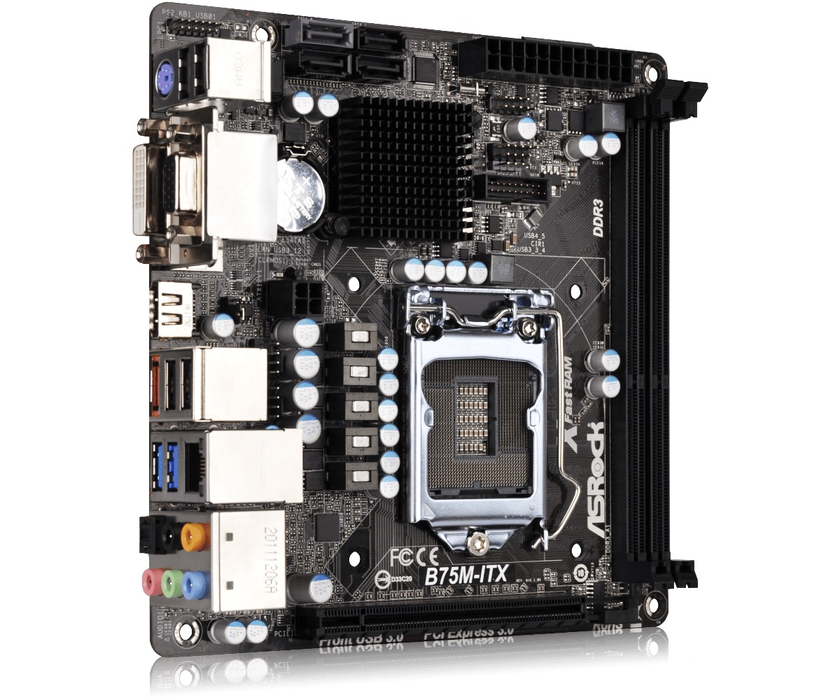Asrock B75MITX ITX 1155 /SATA3/USB3 /HDMI