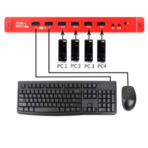 KVM SWITCH HSV524 4PC to 1xKVM 1080P MultiViewer