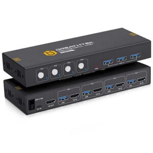 PWAY KVM S7415H 4PC in to 1PC 1 Displays 4K@60Hz USB3