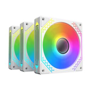 Xigmatek STARZ PRO ARCTIC 3x120mm ARGB White FAN + Remote