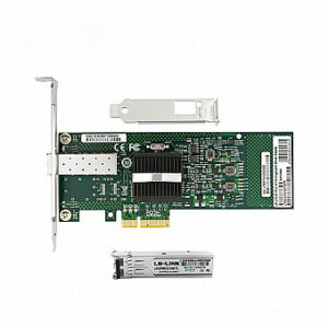 כרטיס רשת + ג'יביק LR-LINK LREC9701EF-SFP PCIe Fiber opti